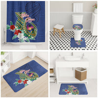 Guam Chamorro Bathroom Set Tribal Latte Stone and Seal Artwork Polynesian Patterns