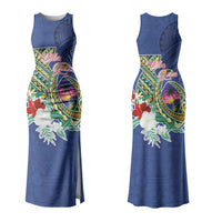 Guam Chamorro Couples Matching Tank Maxi Dress and Hawaiian Shirt Tribal Latte Stone and Seal Artwork Polynesian Patterns