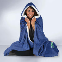 Guam Chamorro Hooded Blanket Tribal Latte Stone and Seal Artwork Polynesian Patterns