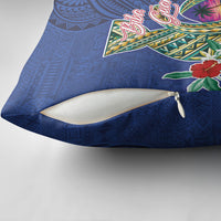 Guam Chamorro Pillow Cover Tribal Latte Stone and Seal Artwork Polynesian Patterns