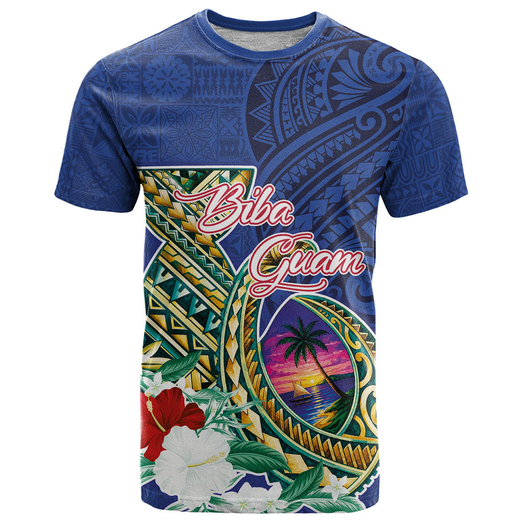 Guam Chamorro T Shirt Tribal Latte Stone and Seal Artwork Polynesian Patterns