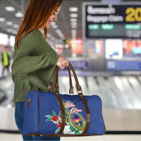 Guam Chamorro Travel Bag Tribal Latte Stone and Seal Artwork Polynesian Patterns