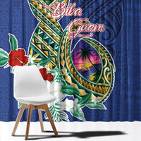 Guam Chamorro Window Curtain Tribal Latte Stone and Seal Artwork Polynesian Patterns