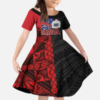 Personalised Samoa 685 Family Matching Mermaid Dress and Hawaiian Shirt Siapo Pattern and Samoa Flag Design