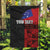 Personalised Samoa 685 Garden Flag Siapo Pattern and Samoa Flag Design