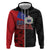 Personalised Samoa 685 Hoodie Siapo Pattern and Samoa Flag Design