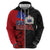 Personalised Samoa 685 Hoodie Siapo Pattern and Samoa Flag Design