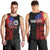 Personalised Samoa 685 Men Tank Top Siapo Pattern and Samoa Flag Design