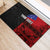 Personalised Samoa 685 Rubber Doormat Siapo Pattern and Samoa Flag Design