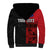 Personalised Samoa 685 Sherpa Hoodie Siapo Pattern and Samoa Flag Design