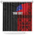 Personalised Samoa 685 Shower Curtain Siapo Pattern and Samoa Flag Design