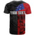 Personalised Samoa 685 T Shirt Siapo Pattern and Samoa Flag Design