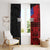 Personalised Samoa 685 Window Curtain Siapo Pattern and Samoa Flag Design