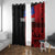 Personalised Samoa 685 Window Curtain Siapo Pattern and Samoa Flag Design