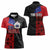 Personalised Samoa 685 Women Polo Shirt Siapo Pattern and Samoa Flag Design