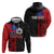 Personalised Samoa 685 Zip Hoodie Siapo Pattern and Samoa Flag Design