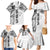 Samoa 685 Art Traditional Tattoo Pattern Family Matching Mermaid Dress and Hawaiian Shirt White Color