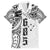 Samoa 685 Art Traditional Tattoo Pattern Family Matching Summer Maxi Dress and Hawaiian Shirt White Color