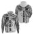 Samoa 685 Art Traditional Tattoo Pattern Hoodie White Color