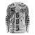 Samoa 685 Art Traditional Tattoo Pattern Long Sleeve Shirt White Color