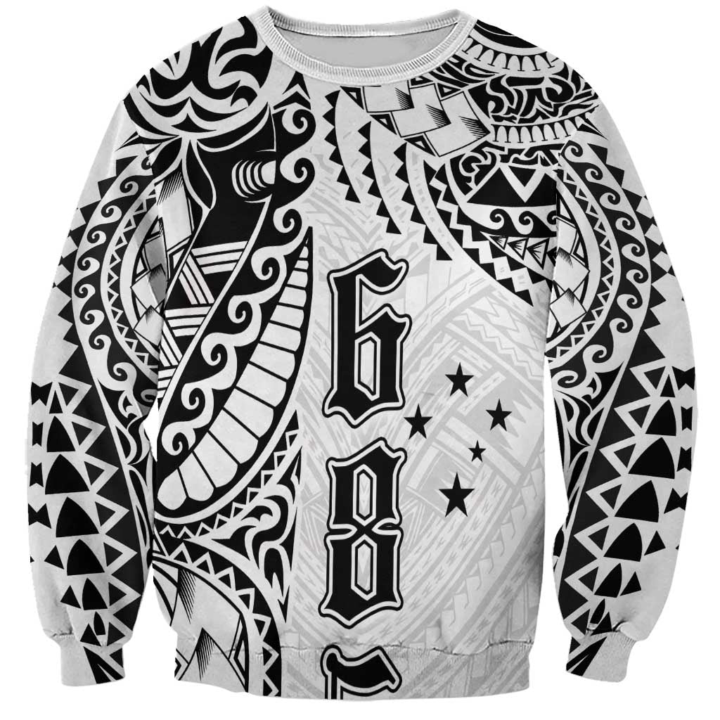 Samoa 685 Art Traditional Tattoo Pattern Sweatshirt White Color