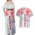 Samoa 685 Art Traditional Tattoo Pattern Couples Matching Off Shoulder Maxi Dress and Hawaiian Shirt Gradient Color