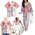 Samoa 685 Art Traditional Tattoo Pattern Family Matching Off The Shoulder Long Sleeve Dress and Hawaiian Shirt Gradient Color