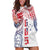 Samoa 685 Art Traditional Tattoo Pattern Hoodie Dress Gradient Color