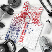 Samoa 685 Art Traditional Tattoo Pattern Men Tank Top Gradient Color