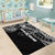 Samoa 685 Art Traditional Tattoo Pattern Area Rug Black Color