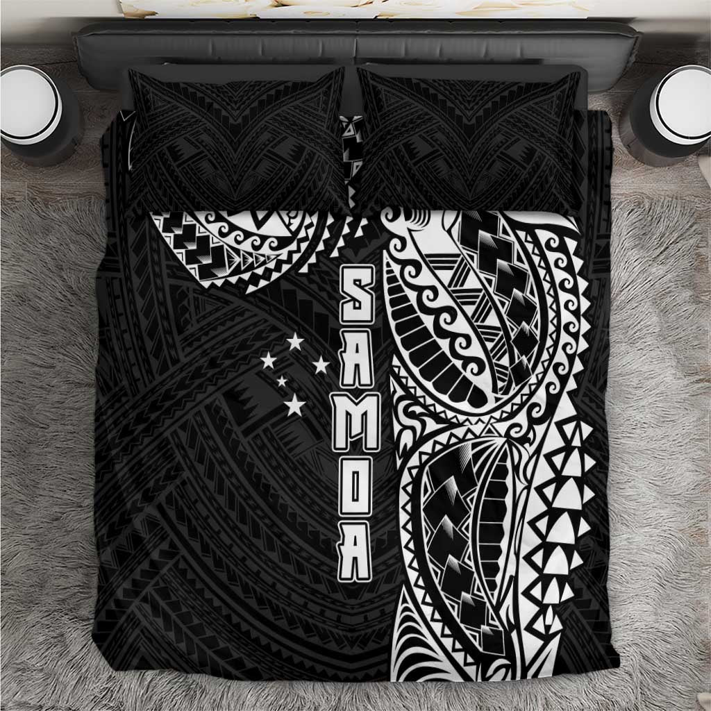 Samoa 685 Art Traditional Tattoo Pattern Bedding Set Black Color