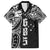 Samoa 685 Art Traditional Tattoo Pattern Family Matching Long Sleeve Bodycon Dress and Hawaiian Shirt Black Color