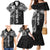 Samoa 685 Art Traditional Tattoo Pattern Family Matching Mermaid Dress and Hawaiian Shirt Black Color