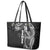 Samoa 685 Art Traditional Tattoo Pattern Leather Tote Bag Black Color