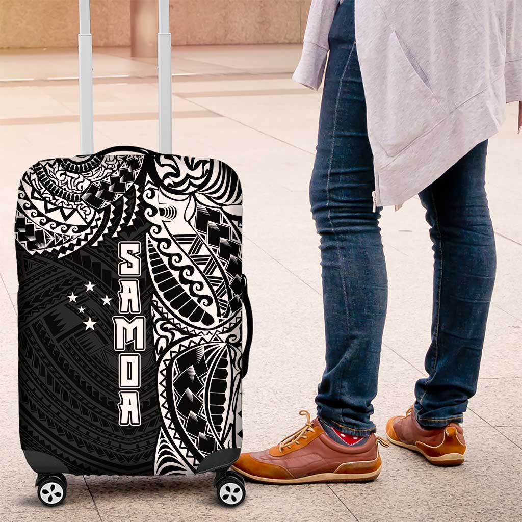 Samoa 685 Art Traditional Tattoo Pattern Luggage Cover Black Color