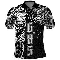 Samoa 685 Art Traditional Tattoo Pattern Polo Shirt Black Color