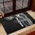 Samoa 685 Art Traditional Tattoo Pattern Rubber Doormat Black Color