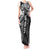 Samoa 685 Art Traditional Tattoo Pattern Tank Maxi Dress Black Color