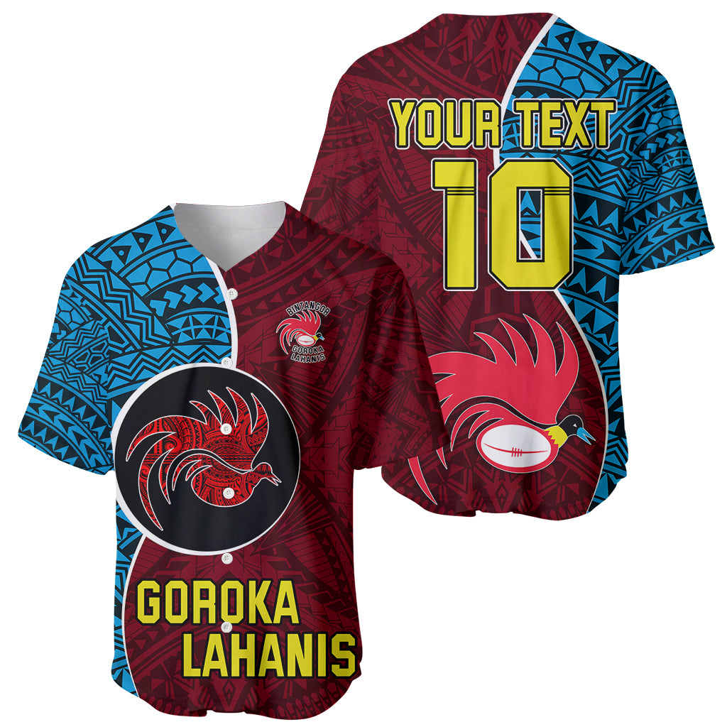 Custom Bintangor Goroka Lahanis Rugby Baseball Jersey Papua New Guinea Polynesian Tattoo LT03 - Polynesian Pride
