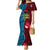 Custom Bintangor Goroka Lahanis Rugby Mermaid Dress Papua New Guinea Polynesian Tattoo LT03 Women Red - Polynesian Pride