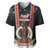 Vanuatu Christmas Baseball Jersey Polynesian Tribal Snow Style LT03 Black - Polynesian Pride