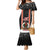 Vanuatu Christmas Family Matching Mermaid Dress and Hawaiian Shirt Polynesian Tribal Snow Style LT03 Mom's Dress Black - Polynesian Pride