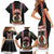 Vanuatu Christmas Family Matching Short Sleeve Bodycon Dress and Hawaiian Shirt Polynesian Tribal Snow Style LT03 - Polynesian Pride