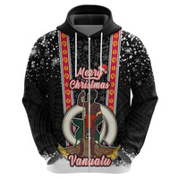 Vanuatu Christmas Hoodie Polynesian Tribal Snow Style LT03 - Polynesian Pride
