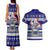 Samoa Christmas Couples Matching Tank Maxi Dress and Hawaiian Shirt The Santa Coat of Arms with Samoa Bracelet Pattern LT03 - Polynesian Pride