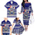 Samoa Christmas Family Matching Off Shoulder Long Sleeve Dress and Hawaiian Shirt The Santa Coat of Arms with Samoa Bracelet Pattern LT03 - Polynesian Pride