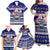 Samoa Christmas Family Matching Off Shoulder Maxi Dress and Hawaiian Shirt The Santa Coat of Arms with Samoa Bracelet Pattern LT03 - Polynesian Pride