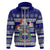 Samoa Christmas Hoodie The Santa Coat of Arms with Samoa Bracelet Pattern LT03 - Polynesian Pride