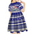 Samoa Christmas Kid Short Sleeve Dress The Santa Coat of Arms with Samoa Bracelet Pattern LT03 - Polynesian Pride