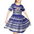 Samoa Christmas Kid Short Sleeve Dress The Santa Coat of Arms with Samoa Bracelet Pattern LT03 - Polynesian Pride